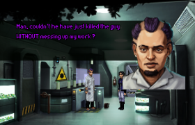 Lao interviewing a sympathetic witness in a murder case